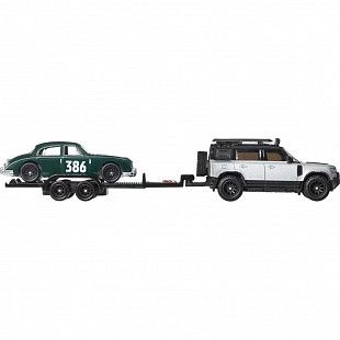 Машинка Hot Wheels Premium 2 шт. Jaguar MK1 + Land Rover Defender 110 (FLF56 JBM29)