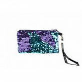 Косметичка с пайетками Lucky Т16302 green/blue