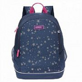 Рюкзак школьный GRIZZLY RG-063-3 /2 dark blue