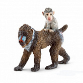 Фигурка животного Schleich Мандрил самка с детенышем 14716