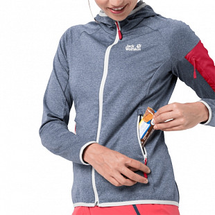 Куртка женская Jack Wolfskin Milford Hooded Jacket W dark indigo