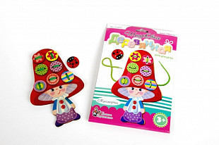 Деревянная шнуровка Десятое Королевство «Мухоморчик» 001897