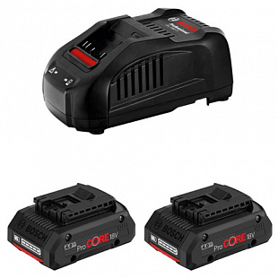 Комплект аккумулятор Bosch 18.0 В ProCORE18 V 2 шт. + зарядное устройство GAL1880CV 1600A016GF