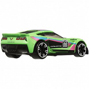 Машинка Hot Wheels Neon Speeders Corvette C7 Z06 7/8 (HLH72 HRW81)
