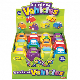 Игрушка Keenway Машинки в ассортименте, серия "Mini Vehicles" 24 шт в дисплее 30330