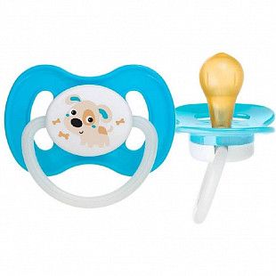 Пустышка Canpol babies Bunny&Company Латексная Круглая 6-18 мес. (23/278_blue_new) blue