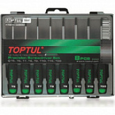 Набор отверток для точных работ Toptul 8 штук T5-T20 GAAW0801