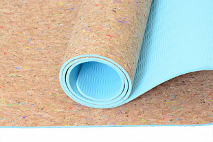 Гимнастический коврик для йоги, фитнеса Atemi AYM01TPEC 173х61х0,4 см turquoise