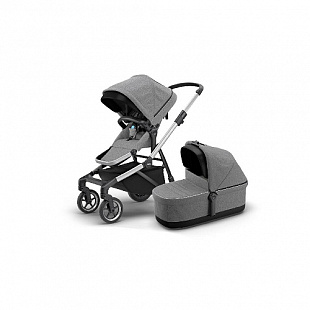 Коляска Thule Sleek + Bassin grey Melange (11000006)