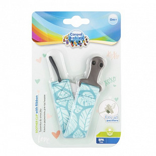 Клипса-держатель для пустышки Canpol babies Exotic Animals 51/023_blu