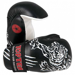Перчатки боксерские Top Ten Tiger black 2272