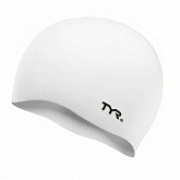 Шапочка для плавания TYR Wrinkle Free Silicone Cap LCS/100 White
