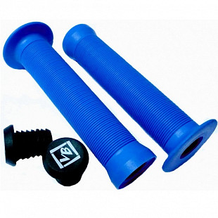 Грипсы Velo VLG-411 с заглушками VLP-15-7 blue ZTB98443