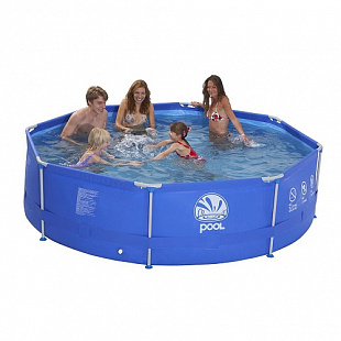 Бассейн каркасный Jilong Round Steel Frame Pool JL017236NG с насосом (6125л)