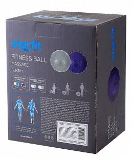 Фитбол массажный Starfit GB-301 75 см антивзрыв purple