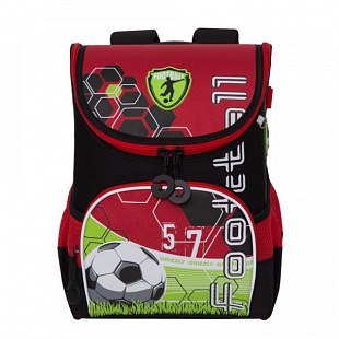 Рюкзак школьный GRIZZLY RA-980-1 /1 black/red