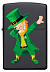 Зажигалка Zippo Dabbing Leprechaun 49124 black matte Зажигалка Zippo Dabbing Leprechaun 49124 black matte