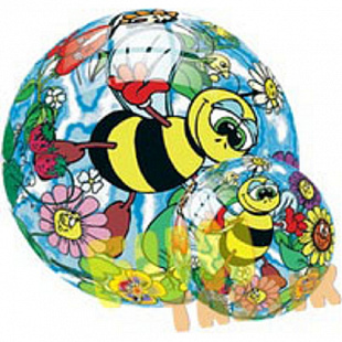 Мяч Dema-Stil "Влюбленные пчелки",23 см DS-PP 057