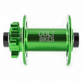 Втулка передняя Colt Bikes 38 15mm, 32h, green C-F30G15