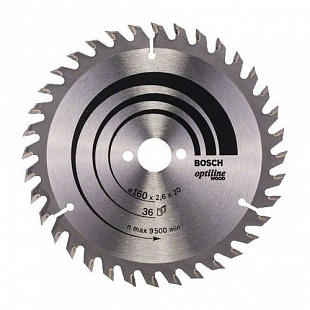 Диск пильный по дереву Bosch 16x16 мм 36 зубьев 2608640597