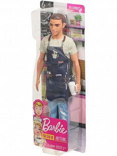 Кукла Barbie Кен Бариста FXP01 FXP03