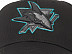 Бейсболка Atributika&Club NHL San Jose Sharks 31165 black