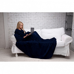 Плед с рукавами Sleepy Original New Year Dark Blue