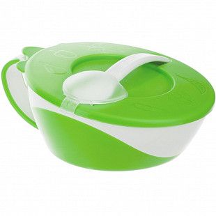 Миска Canpol babies с ложкой 9м+ 350 мл (31/406_gre) green