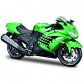 Масштабная модель мотоцикла Maisto 1:18 Kawasaki Ninja ZX-14R (39300) green