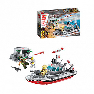 Конструктор Qman Военный катер 1720