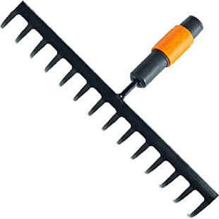 Грабли металлические для грунта Fiskars 14 зубьев QuikFit 1000653