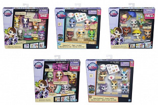 Игровой набор Littlest Pet Shop 5 зверюшек с аксессуарами №2 (B0282)