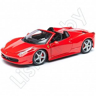Машинка Bburago 1:24 Race And Play 458 Spider (18-26017)