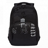 Рюкзак школьный GRIZZLY RU-130-4 /2 black/white