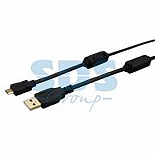 Кабель Rexant micro USB male штекер - USB-A male штекер, 1,8 м, с ферритами Gold black 18-1164-1