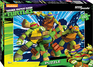Пазлы Step Puzzle 80 "Черепашки Ниндзя" 77140