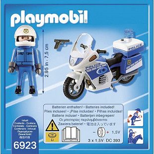 Игровой набор Playmobil Полицейский Мотоцикл (6923)
