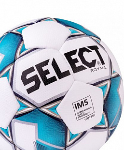 Мяч футбольный Select Royale 814117 IMS №5 White/Blue