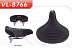Седло Velo комфорт VL-8766 широкое, пружинно-эластомерное black 6-148766