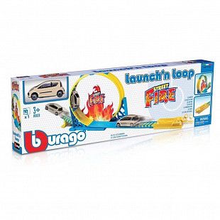 Игровой набор Bburago СТРИТ ФАЙЕР Гоночный трек с петлей и машинка 18-30283