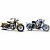 Набор мотоциклов Maisto 1:18 Harley Davidson 1953 74FL Hydra Glide + 1958 FLH Duo Glide 37301 (50'S)