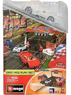 Игровой набор Bburago Street Fire 1:43 (18-30048) white