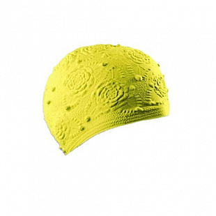 Шапочка для бассейна (плавания) детская Mad Wave Hawaii Carnation Girls yellow