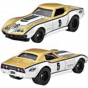 Машинка Hot Wheels Premium '69 Copo Corvette & Custom Corvette Stingray Coupe (HBL96 HRR80)