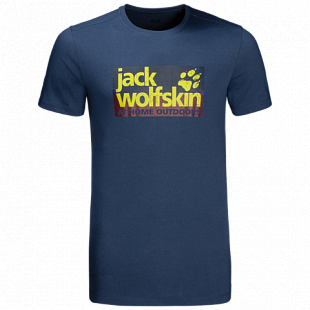 Футболка мужская Jack Wolfskin Logo T M dark indigo
