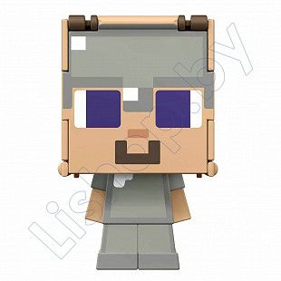 Фигурка Minecraft Flippin' Figs с трансформацией 2в1 Стив (HTL43 HTL44)