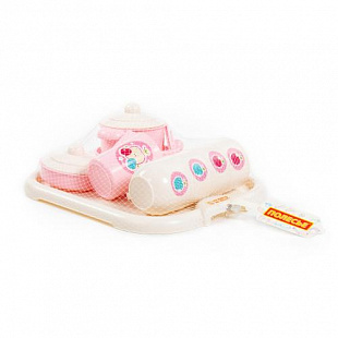 Набор детской посуды Полесье "Хозяюшка" с подносом на 4 персоны (V6) (29 элементов) 80479