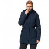 Пальто женское Jack Wolfskin Madison Avenue Coat midnight blue