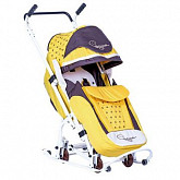 Санки-коляска RT Скользяшки Мозаика 0904-Р14 yellow/brown/beige
