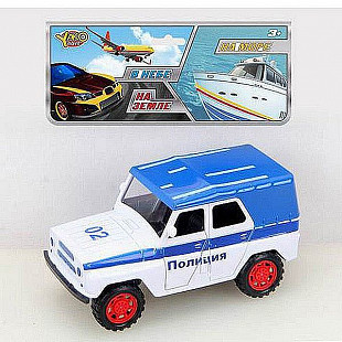 Инерционная машина YAKO Полиция 02 из серии "На земле, В небе, На море" В95572